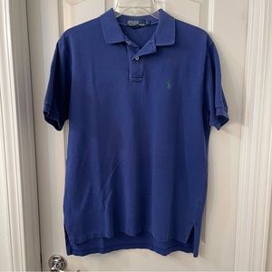 Polo by Ralph Lauren Iconic Mesh Polo Shirt - Blue  Mens: Large.